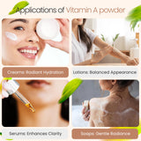 Talsen Chemicals Vitamin A Powder on a wooden table