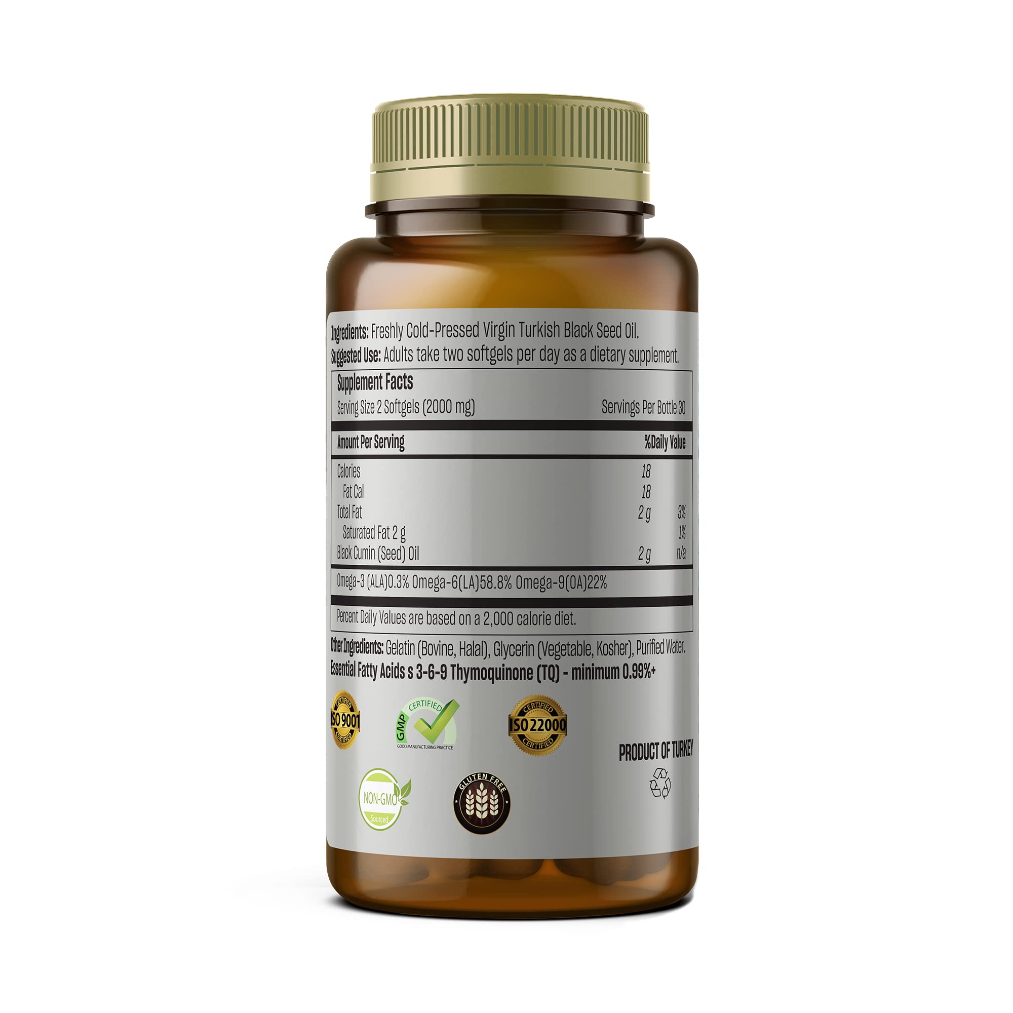 TALYA Black Seed Oil 50ml with fresh black cumin seeds