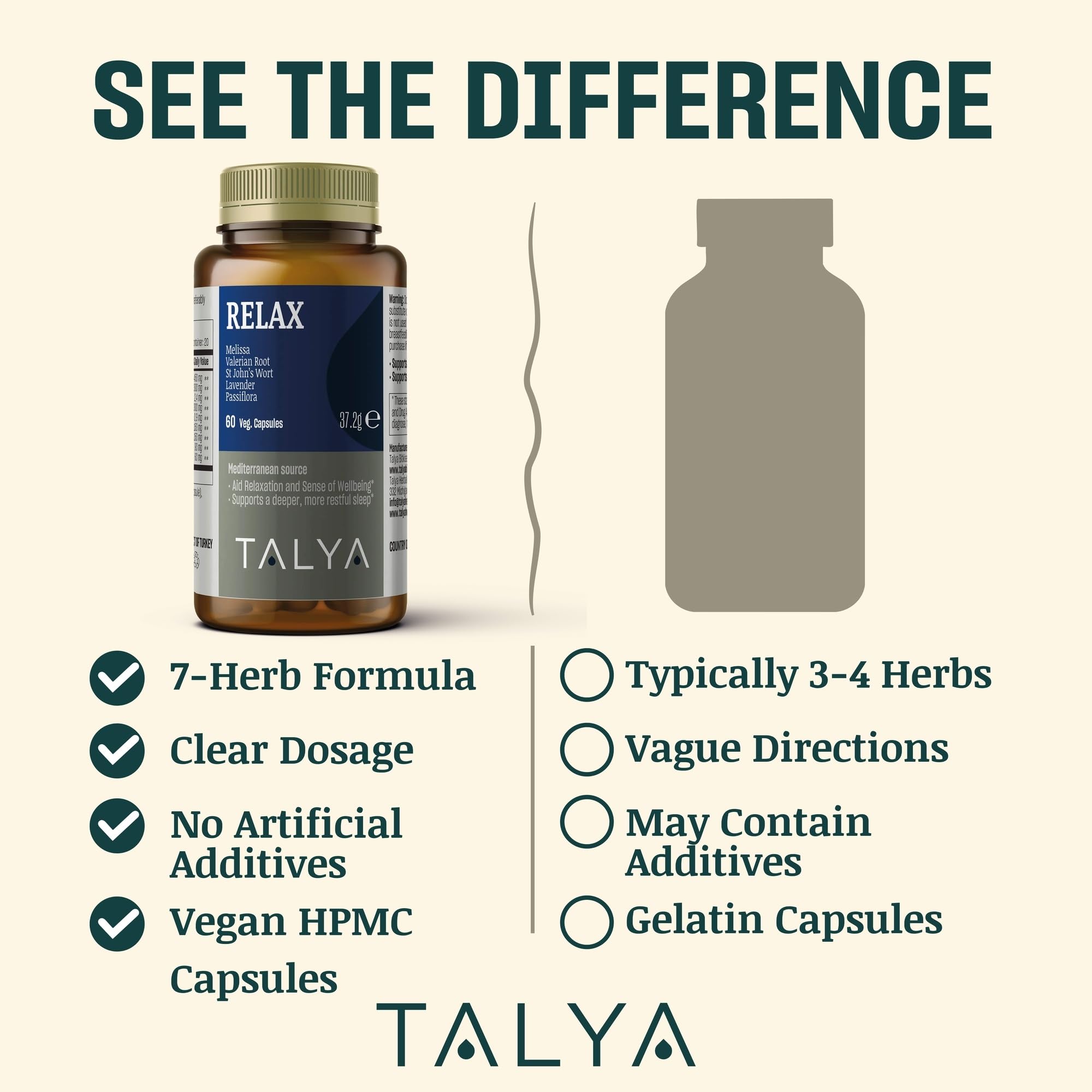 TALYA daily wellness herbal supplement ingredients list