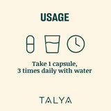 TALYA daily wellness herbal supplement side view