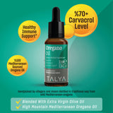 TALYA Oregano Oil 41g bottle back view