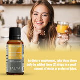 TALYA St. John's Wort Oil with olive oil background