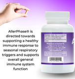 Tango AllerPhase herbal supplement 300mg capsules in a hand