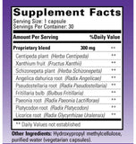 Tango AllerPhase herbal supplement 300mg capsules with a glass of water
