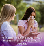 Tango AllerPhase herbal supplement 300mg ingredients list on packaging