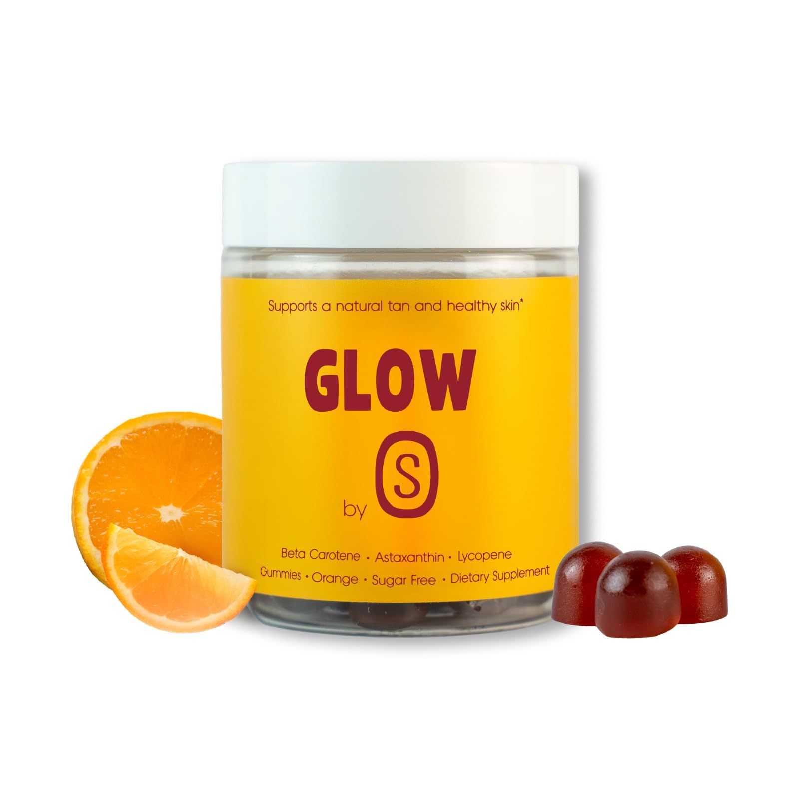 TANSOLARA Glow Tanning Gummies bottle front view