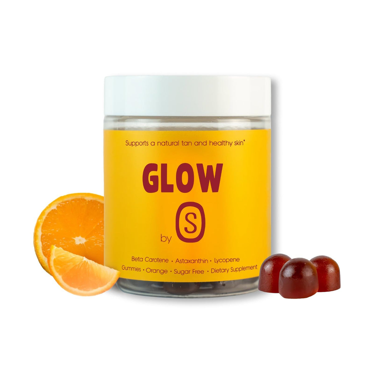 TANSOLARA Glow Tanning Gummies bottle front view