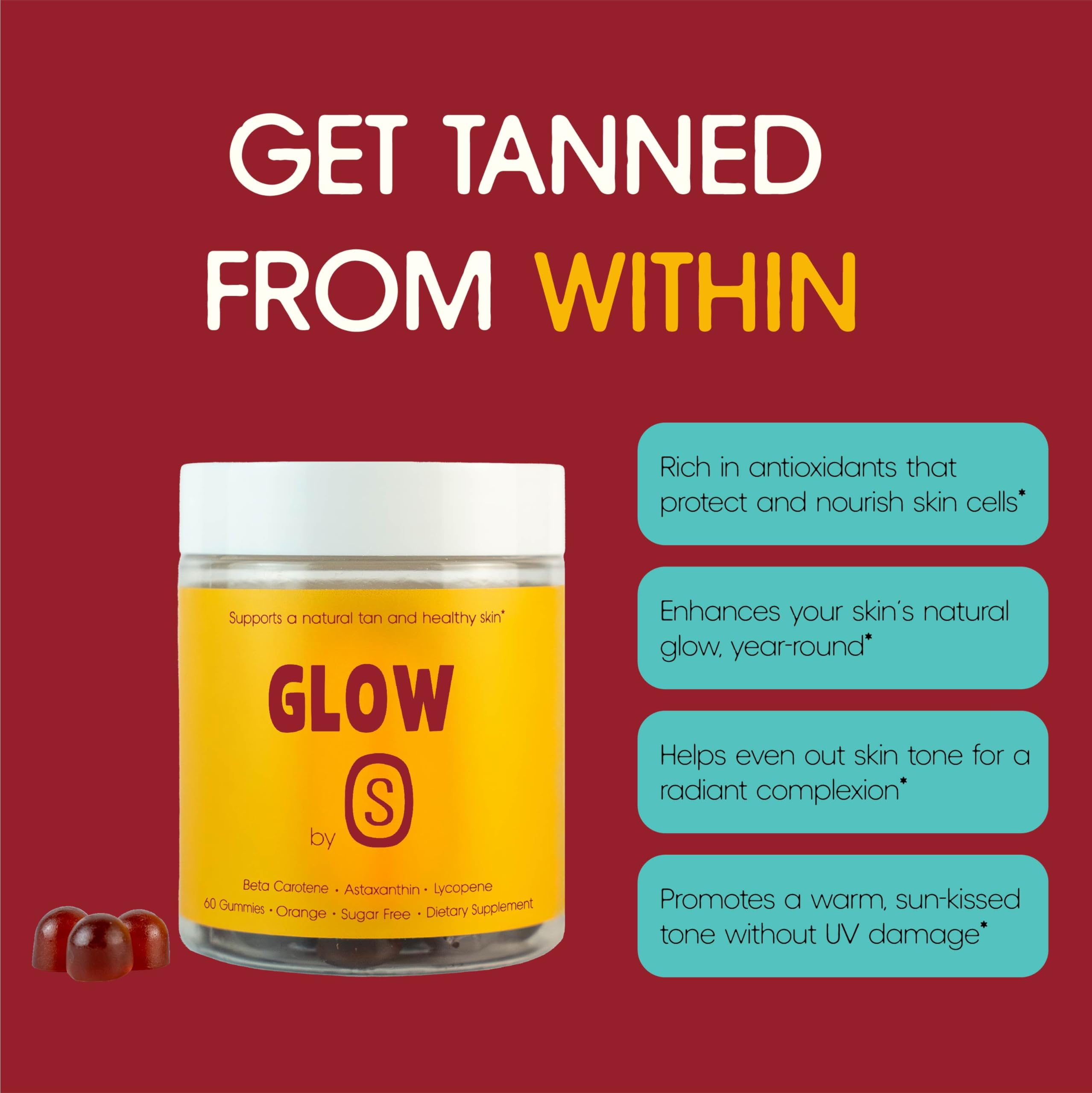 TANSOLARA Glow Tanning Gummies nutritional information