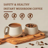 TAOTERS Mushroom Coffee Blend 180g side view with MCT oil
