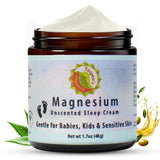 Taspen's Organics Magnesium Sleep Cream with a calming night scene