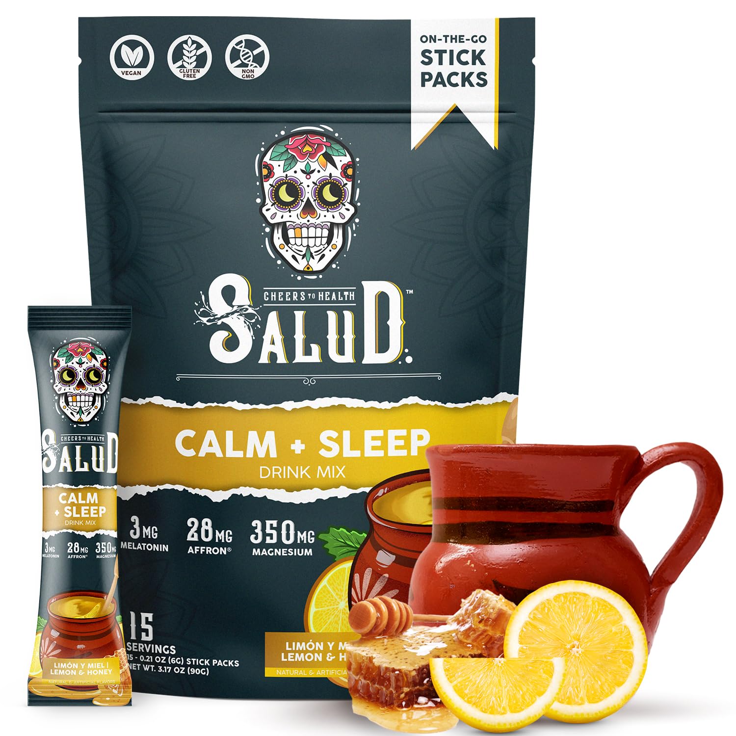 Taste Salud Sleep Supplement Stick Packs 90g front view