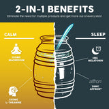 Taste Salud Sleep Supplement Stick Packs 90g mixed in a glass