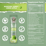 Taste Salud Spirulina 2-in-1 Greens & Superfoods stick pack contents