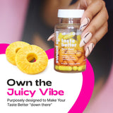 TASTE THE SWEET SPOT Vaginal Health Capsules 500mg on a wooden surface