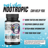 TASTY GAINS Brain Support Supplement 100g capsules open bottle