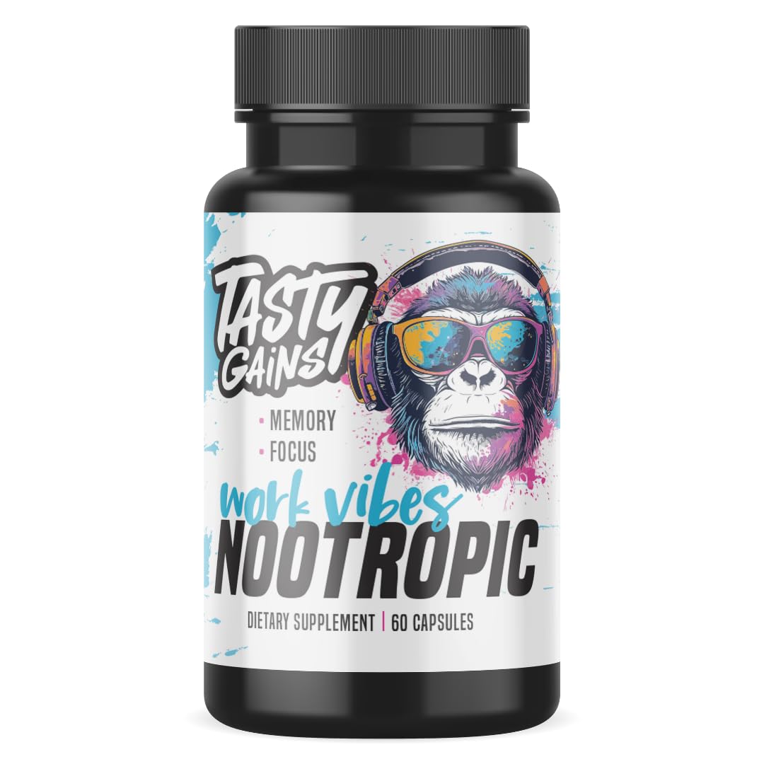 TASTY GAINS Brain Support Supplement 100g front view