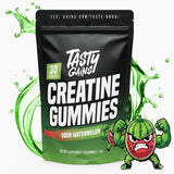 TASTY GAINS Creatine Gummies close-up of gummies