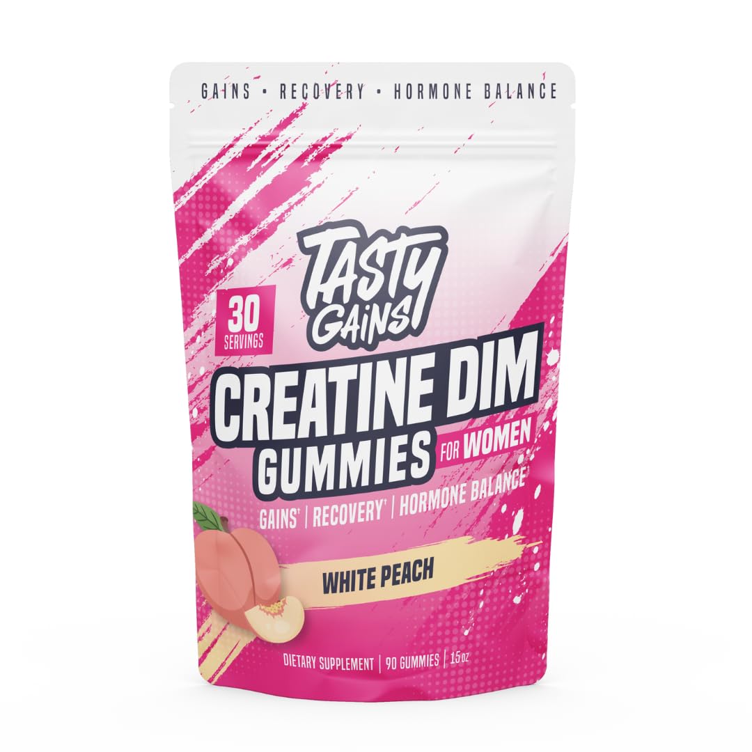TASTY GAINS Creatine Gummies for Women 8000mg front view
