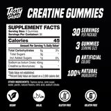 TASTY GAINS Creatine Gummies gummies on a table
