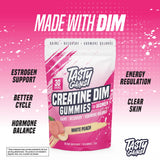 TASTY GAINS Creatine Gummies packaging side view