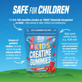 TASTY GAINS Kids & Teens Gummies in a child's hand