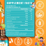 Tatavonix 10 in 1 Zeolite Liquid Drops 2oz with a glass of water
