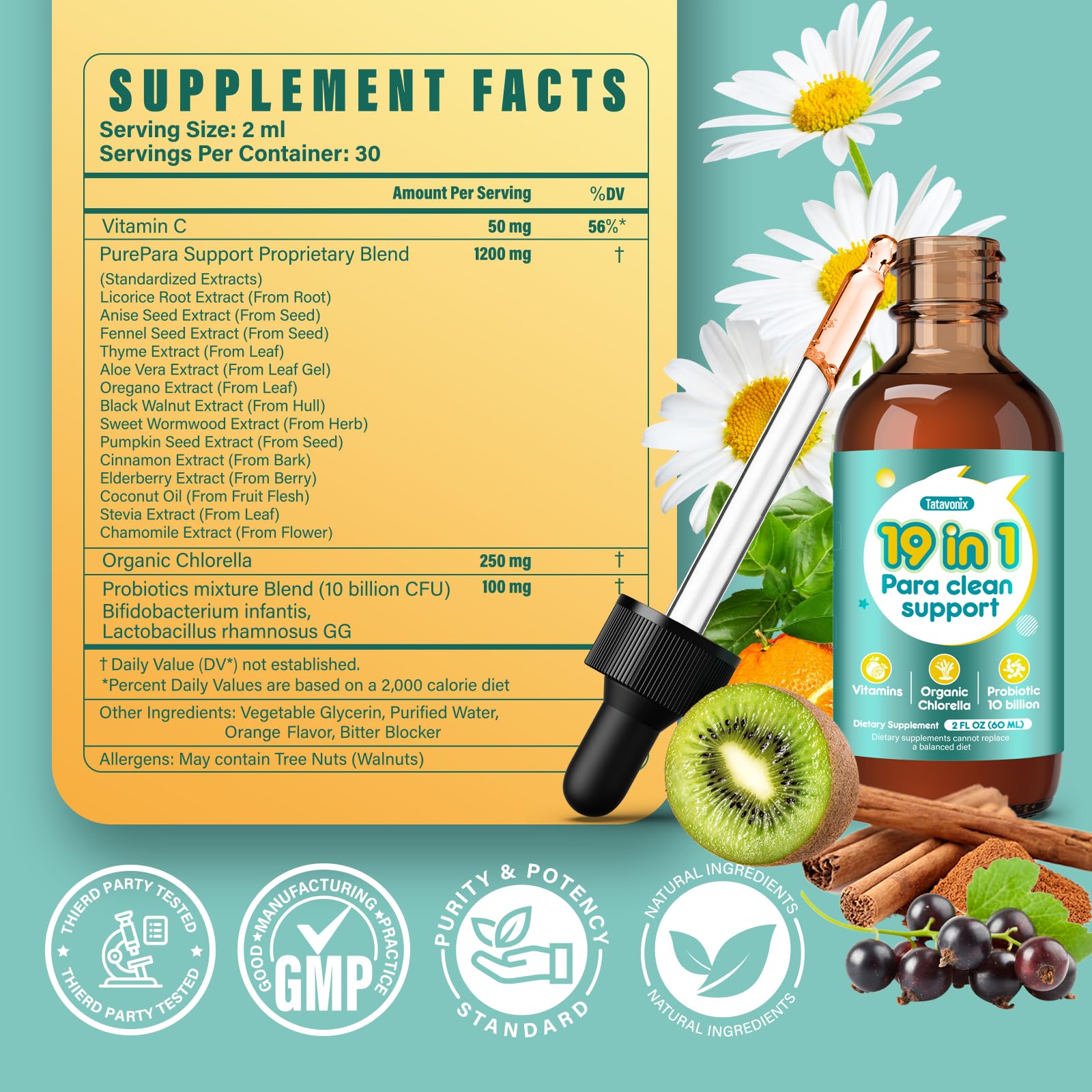 Tatavonix Herbal Gut Cleanse Liquid Drops 280g lifestyle scene