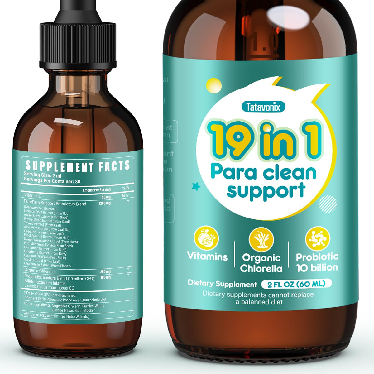 Tatavonix Herbal Gut Cleanse Liquid Drops front view