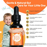 Tatavonix Herbal & Gut Support Liquid Drops side view with dropper