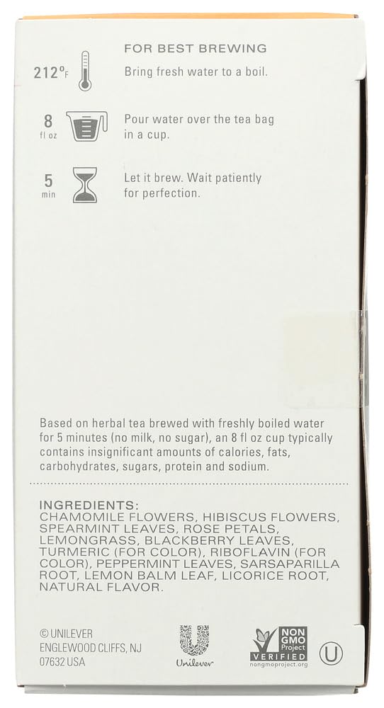 TAZO Chamomile Herbal Supplement lifestyle scene with tea cup