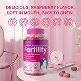 Tbivfller Prenatal Vitamins Gummies with fresh raspberries