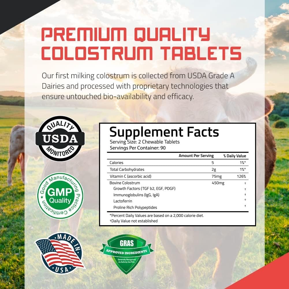 TBR Labs Whole Colostrum product information on the label
