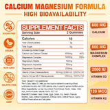 Tcemundry Calcium Magnesium Gummies showing natural orange flavour