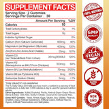 Tcemundry Calcium Magnesium Zinc Gummies orange flavour close-up
