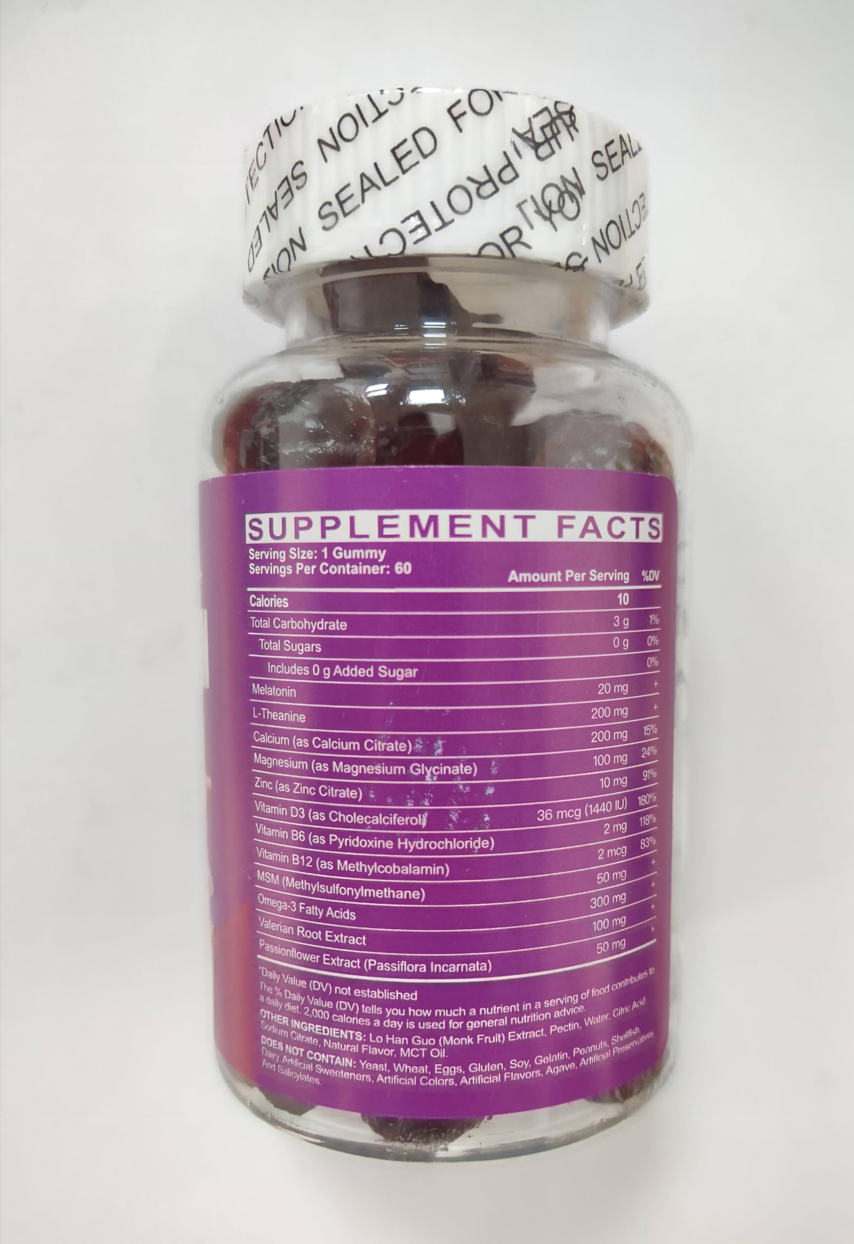 Tcemundry Melatonin Gummies 20mg gummy close-up