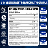 Tcemundry Melatonin Gummies 30mg back view showing ingredients