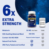 Tcemundry Melatonin Gummies 30mg bottle side view