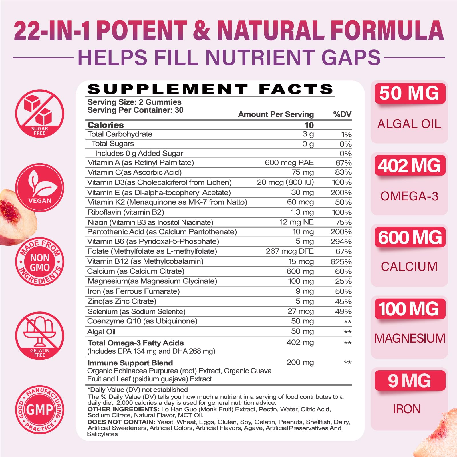 Tcemundry Multivitamin Gummies bottle with 30 gummies