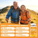Tcemundry Vitamin C Gummies 1000mg on a wooden table