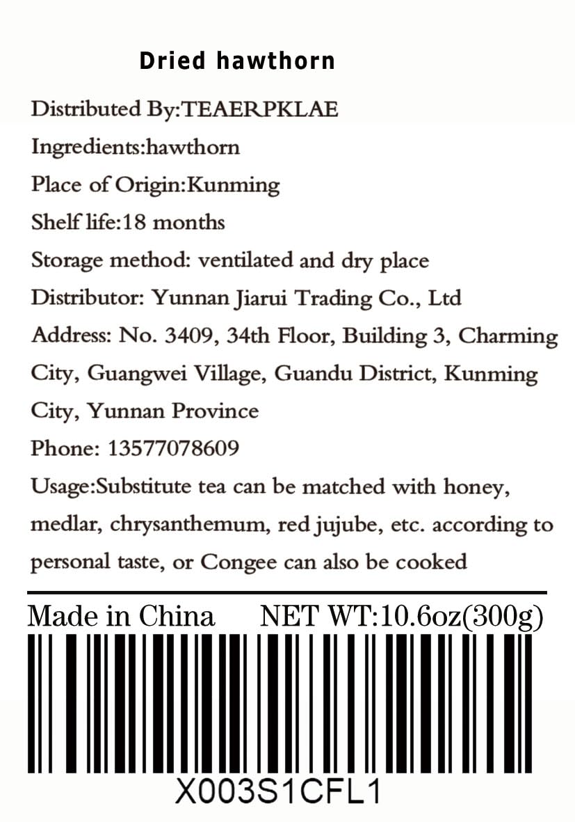TEAERPKLAE Dried Hawthorn Slices lifestyle scene