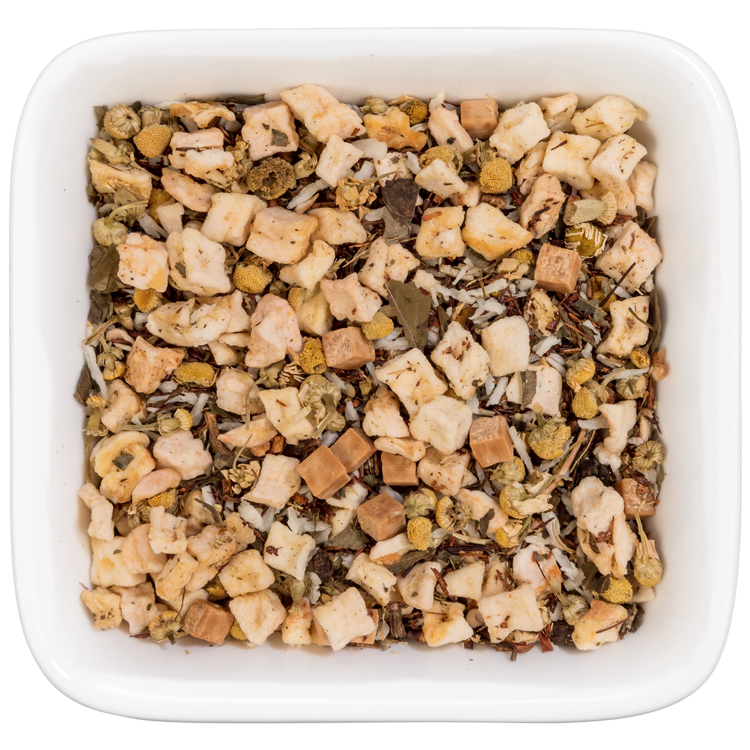 Tealyra Sleepy Nights Chamomile Herbal Blend package back view