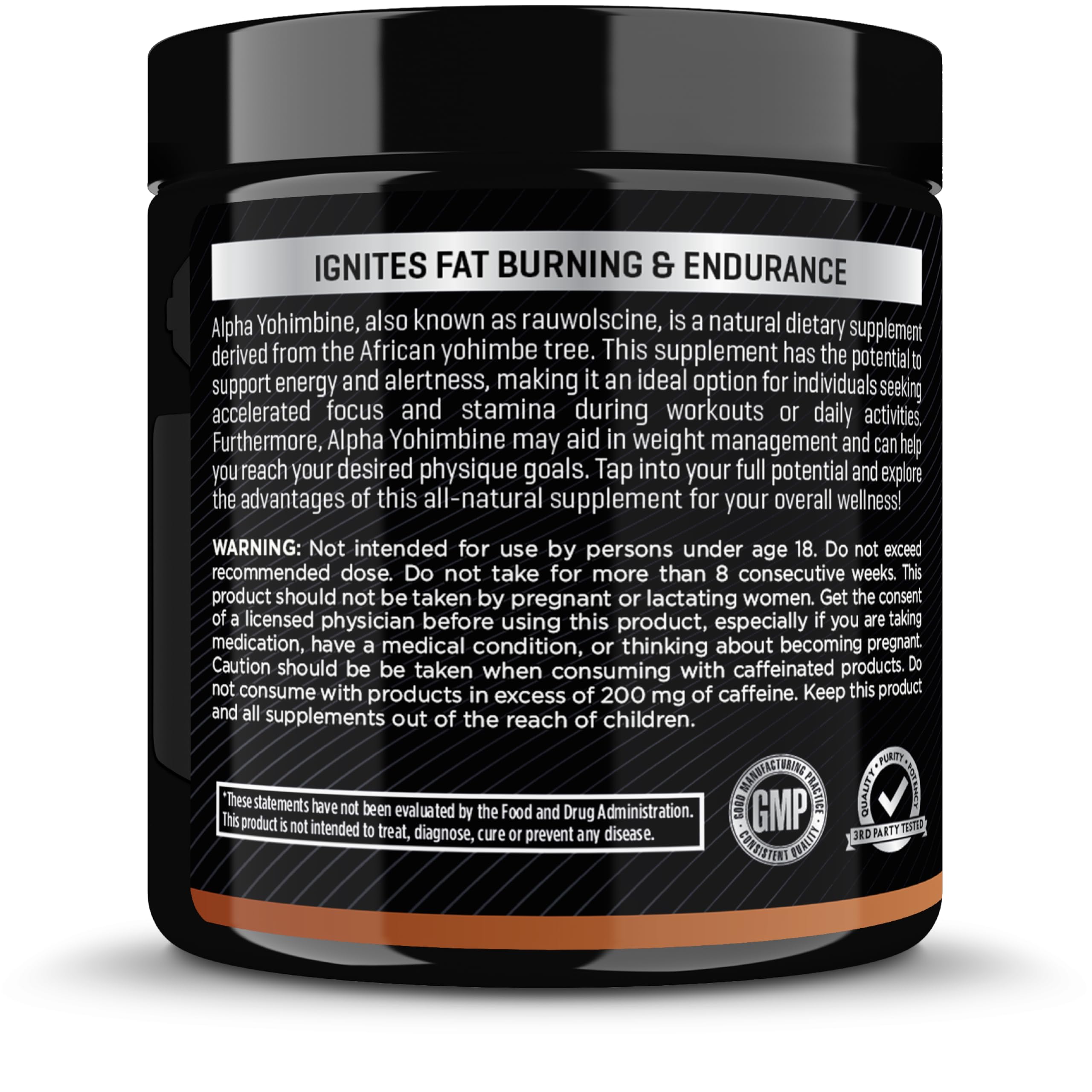 Team Six Supplements Alpha Yohimbine Fat Burner capsules