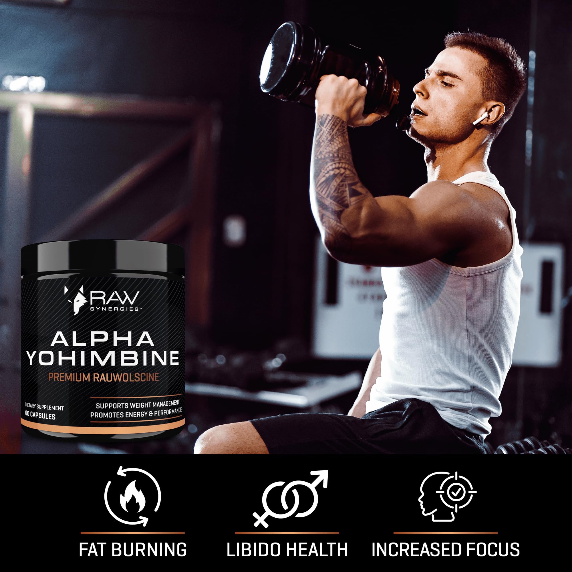 Team Six Supplements Alpha Yohimbine Fat Burner with packaging