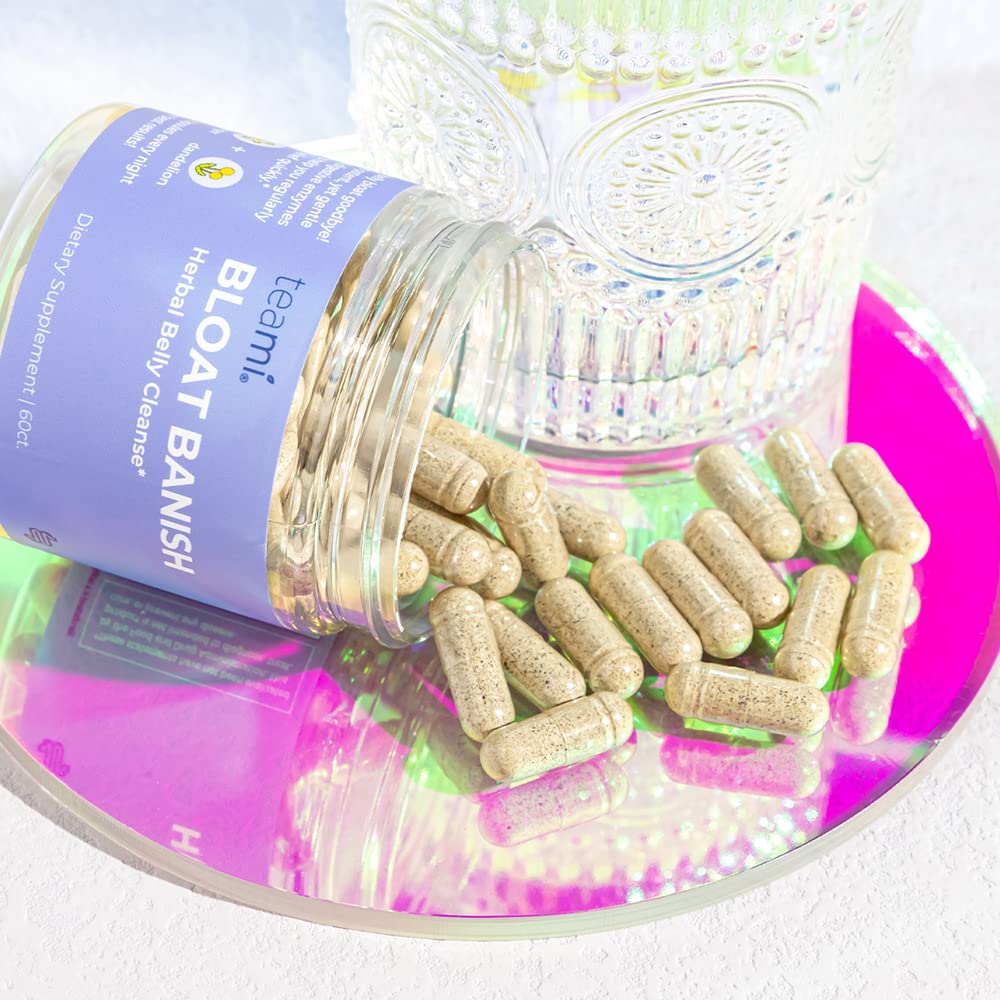 Teami Banish packaging with organic ingredients