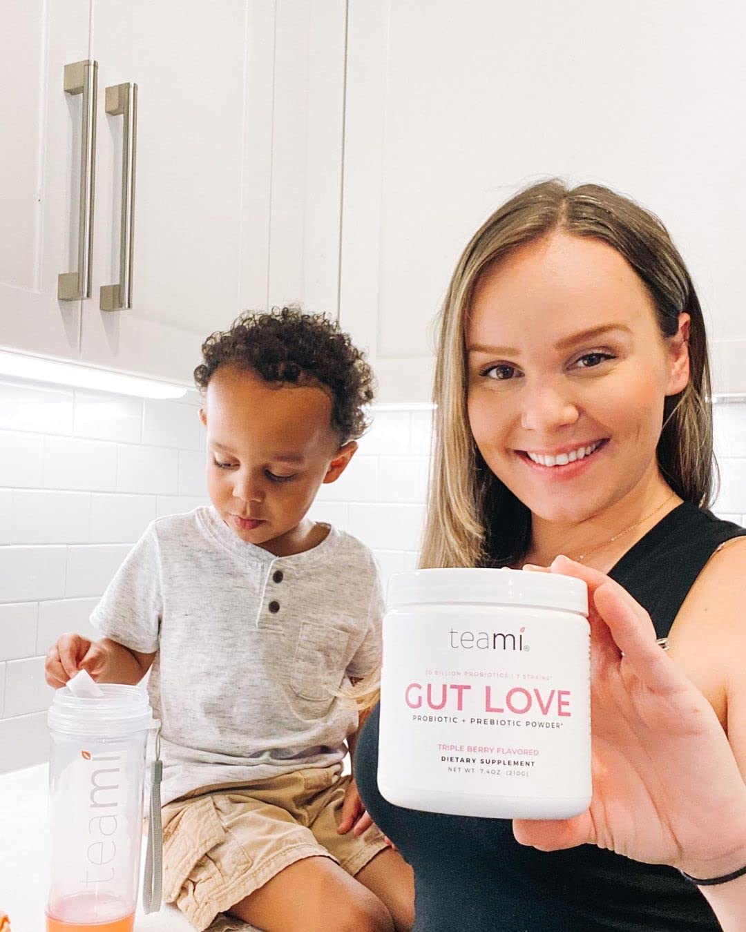 Teami Gut Love Powder 210g serving suggestion