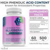 Teaveli Blueberry Supplement 50g side view