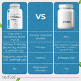 Teaveli Cognizin Citicoline Capsules 500mg back view