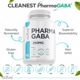 Teaveli Pharma GABA Supplement 250mg label details