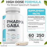 Teaveli Pharma GABA Supplement 250mg side view