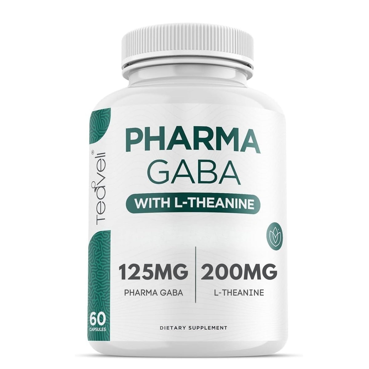 Teaveli Sleep Supplement bottle front view with Pharma GABA and L-Theanine